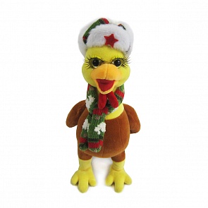 Мягкая игрушка - Петушок в шапке и шарфе, 25 см. (Teddy, YSL18006)